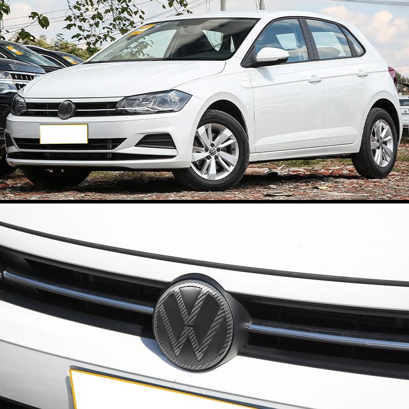 1Pc 139mm 110mm ABS VW Car Front Hood Emblem Bonnet Logo Rear For Volkswagen Polo 2019 2020 2021 2022 2023 2024 Auto AccessoriesVU1