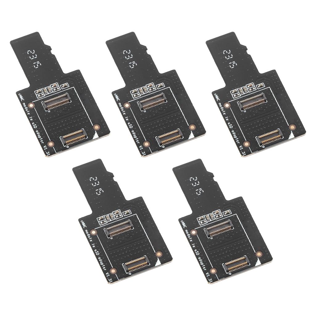 5 Pcs EMMC to USD Board Produce Intermittent Images Precise EMMC to Storage Card Adapter Board for