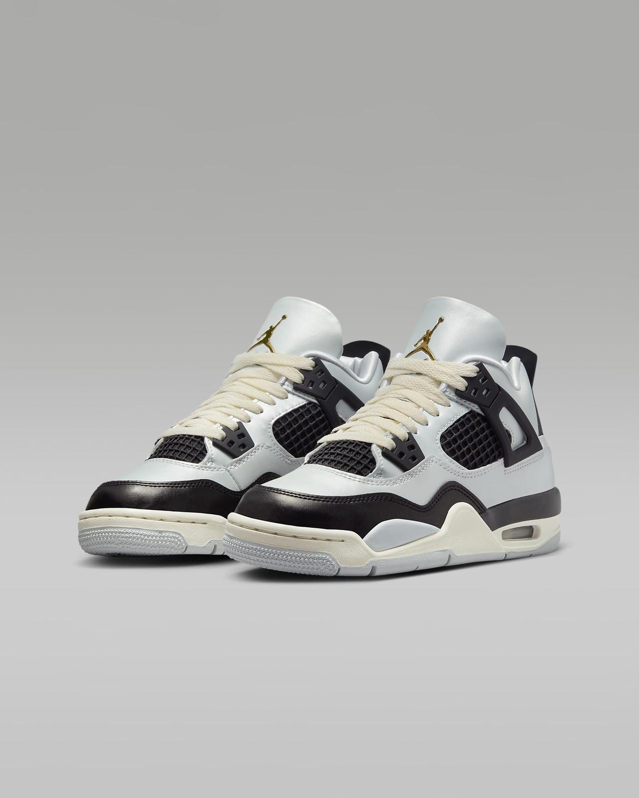 FZ8585-070 Nike GS Air Jordan 4 Retro Чистый платиновый 4Y