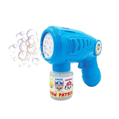 KAYOTOYS Paw Patrol Electric Bubble Bubble Gun with One Bottle of LED Automatic Bubble Paw Kids Toy Shooter, Portable, Drip-Free Liquid, Light, Maker,
