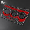 Real Carbon Fiber Car Radio Control Accent Sticker For Mazda 3 2010 2011 2012 2013 Interior Trim Auto Accessories Car Styling