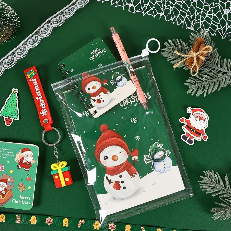 Holidays Study Supplies Decorative Christmas Stationery Set Keychain Pendant Stationery Varied Styles Student Stationery Kit