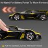 1:32 Bolide Divo Metal Diecast Car Model Toy Pull Back Music Light Miniature Vehicle Collection Gifts Decorative Toys Models
