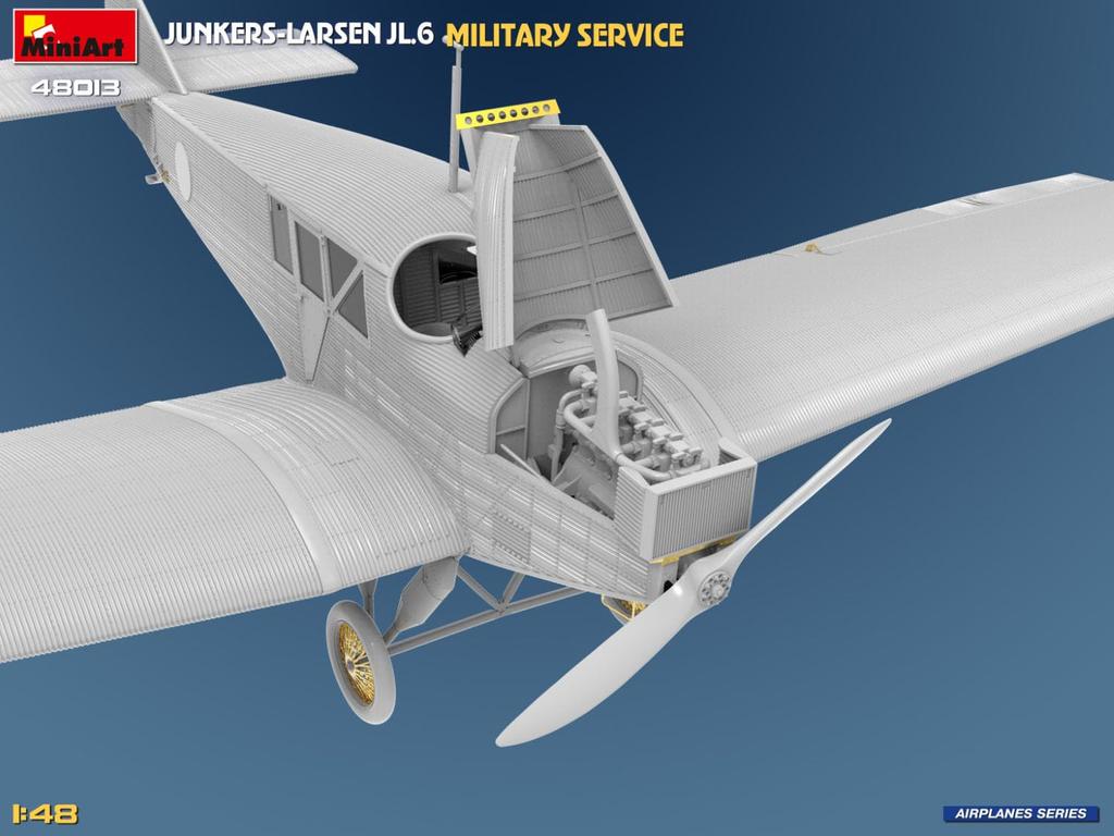 MiniArt Kit Modello in Plastica Esercito USA Junkers Larsen Tipo Militare MA48013 1/48 JL.6