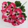 32cm Fake Flowers Reusable Faux Pansy Flowers Elegant UV Resistant Flowers  Home Decoration