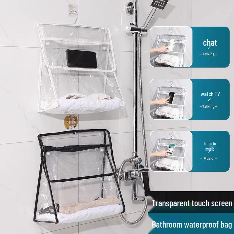 Waterproof Hanging Clothes Bag for Bathroom and Dormitory Storage