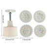 150g Cute Flower Shape Pastry Moulds Dessert Mold Dessert Mould Hand Pressure Tool Plastic Material Baking Accessories