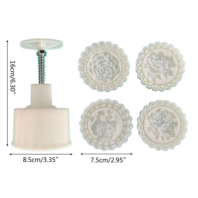 150g Cute Flower Shape Pastry Moulds Dessert Mold Dessert Mould Hand Pressure Tool Plastic Material Baking Accessories