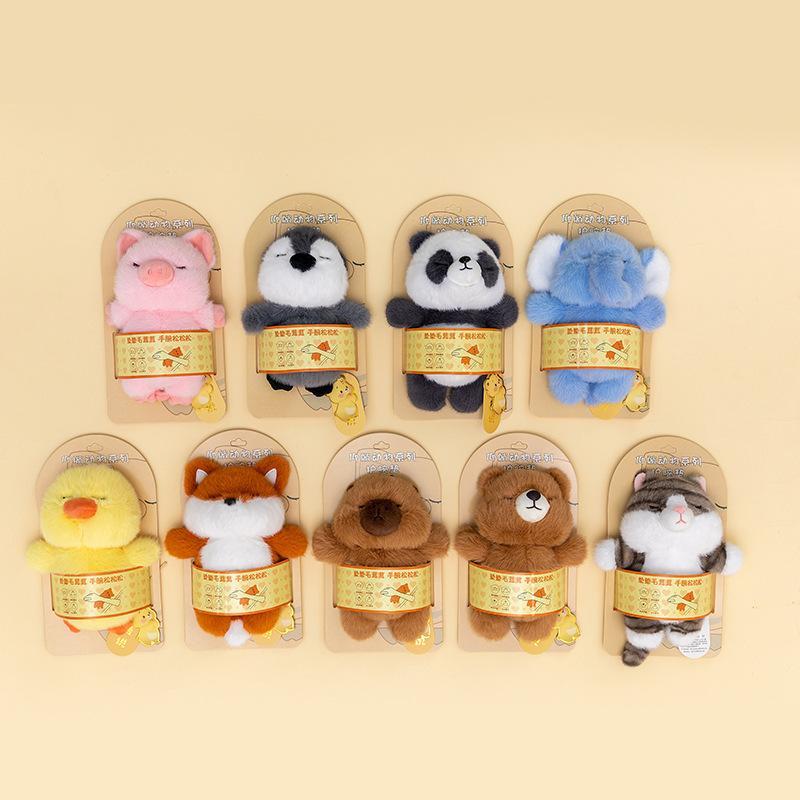 Cute Soft Anime Panda Plush Toy New Cartoon Capybara Pillow Kawaii Fox Plushie Doll Friend Birthday Toy Fun Christmas Gifts