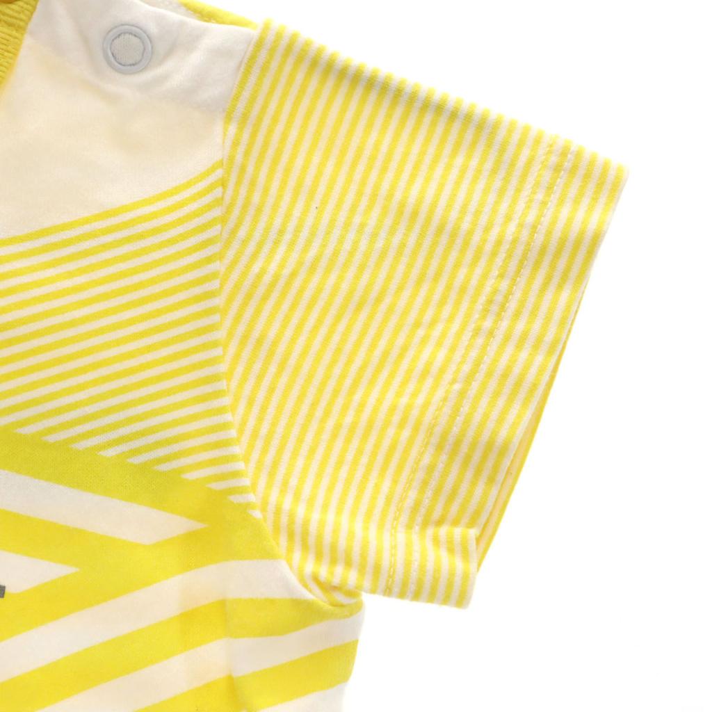 Familiar Made In Japan Freight Train Short Sleeve T-shirt 90 Yellow Kid's Used