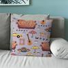 Classic Friends TV Show Pillow Case Sofa Living Room Bedroom Headboard Backrest Cushion Square Cushion Nap Time
