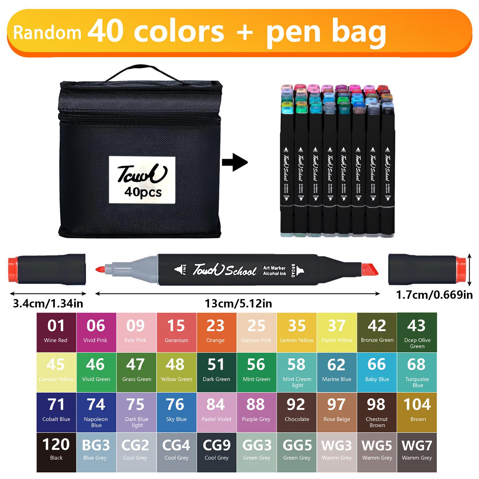 

Спиртові маркери з двостороннім наконечником, набір перманентних художніх маркерів, розмальовки для книг, виготовлення листівок, маркер для розмальовування, різдвяний подарунок для дорослих та дітей