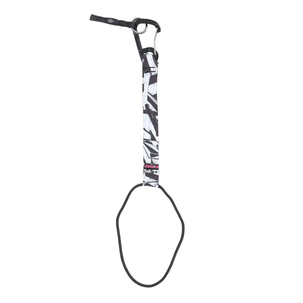 Volcom Snowboard Leash with Carabiner JP LEASH for Snowy (Board Hook) [J67524JA / CORD] Mountains, Black/White