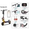 YUME X11+ Adult Electric Scooter, Hydraulic Brake + Electronic Brake, BMS, Wide Tire, 3000W Dual Motor, IP 54