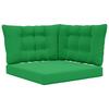 Outdoor Sofa Cushion Set 3 Pcs Green Polyester