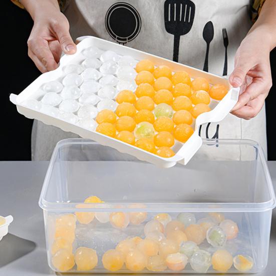 

Форма для ледяных шаров, легкосъемная прочная форма для изготовления льда, долговечный многоразовый лоток для кубиков льда для домашней кухни белый