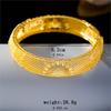 Vintage Golden Hollowed-Out Peacock Floral Patterns Bangle for Men Women Fashion Creative Design Bangle Party Jewelry Gifts