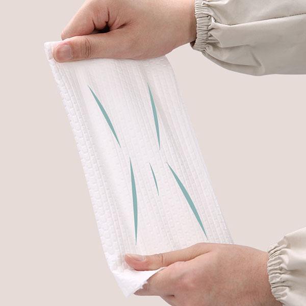 WTEMPO 5-Roll 250PCS Roll Kitchen Paper Towel Water/Oil Absorbent Wet Dry Dual Use Food Grade Tear-off Reusable Washable Lazy Rag Dishwashing Paper