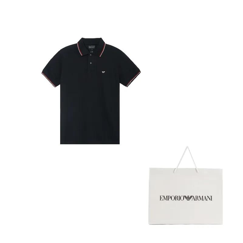 EMPORIO ARMANI Polo Shirt Men's Black (Unisex) Polo Shirts 8N1FB4 1JPTZ 0999