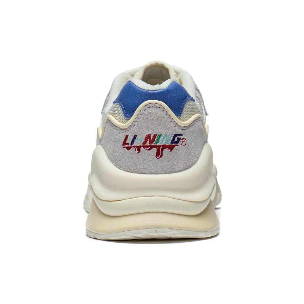 New LiNing 001 Mountains And Seas Anti Slip Wear Resistant Low Top Sports Casual Shoes Women's Ecru Custard AZGT008-2
