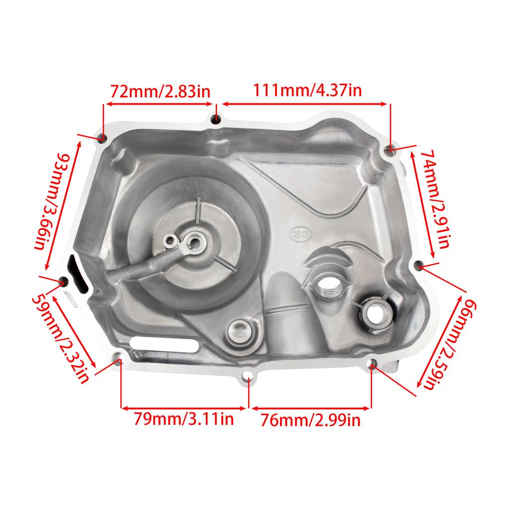 Motorcycle Right Side Clutch Cover Crankcase Covers For 50cc 70cc 90cc 110cc 125cc ATV Go Kart Dirt Bike Assembly Accessories