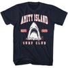 Jaws 70 Thriller Movie Amity Island Surf Club Est 1975 Men T Shirt