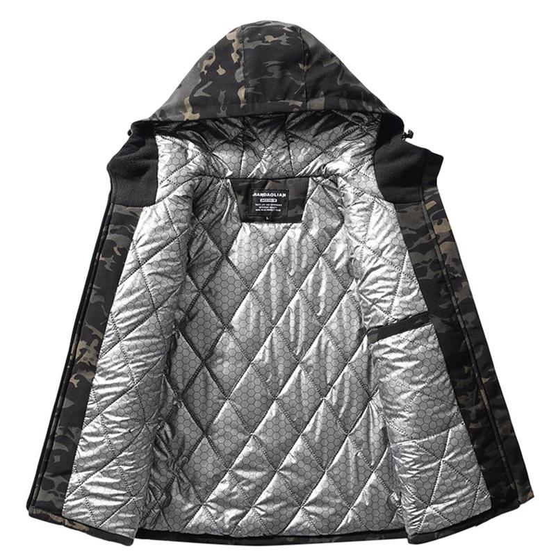 Winter Baumwollmantel Outdoor-Bekleidung Langlebig Verschleißfest Kurze Camouflage-Jacke Winddicht Wärme All-Terrain Herren Winterjacke