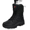 Tall cotton boots winter boots high top thickened velvet cotton shoes outdoor mountaineering snow boots