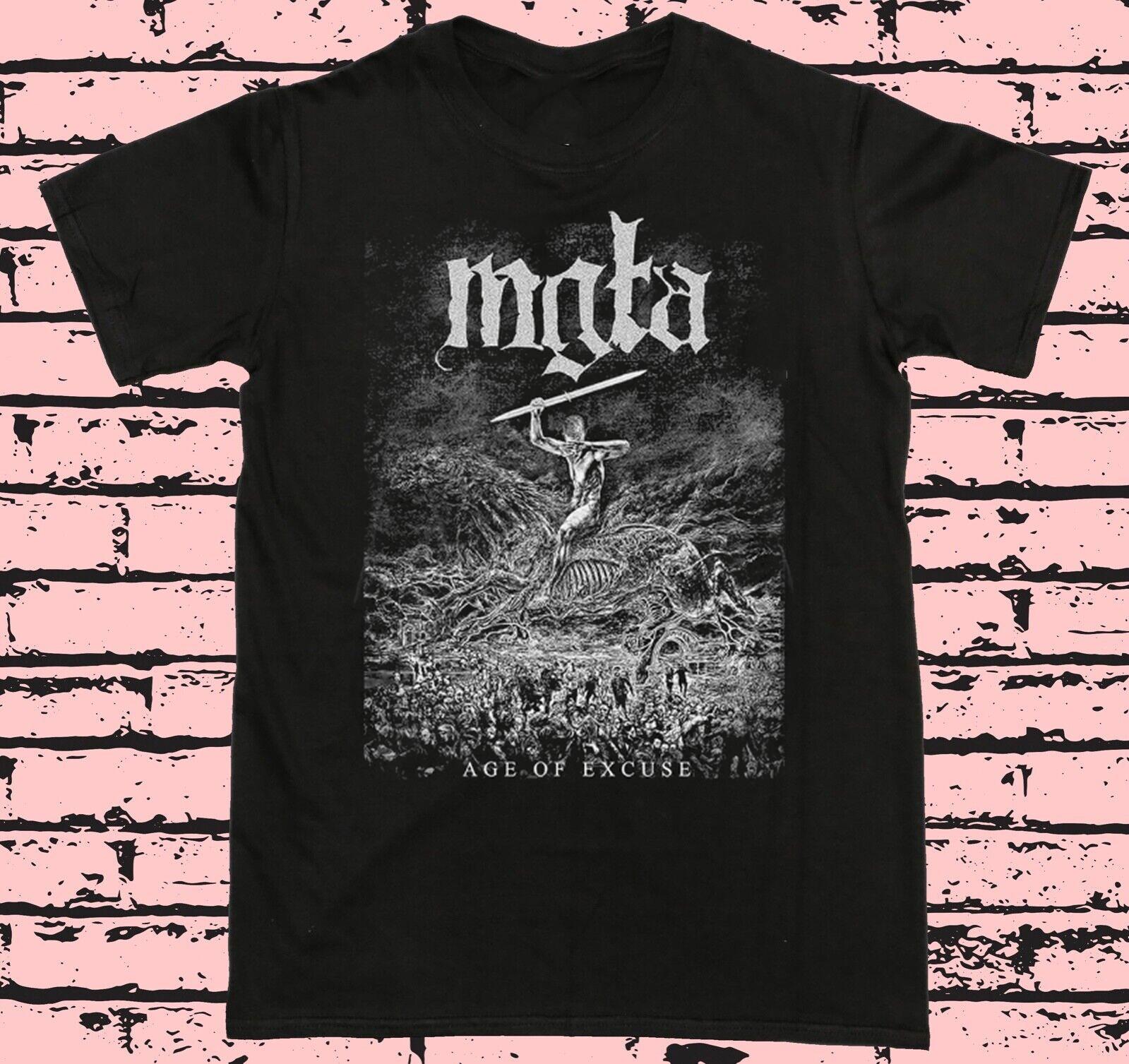 

Mgla Age Of Excuse Unisex Black T Shirt Mens Womens Tees Top Full Size S-4XL 4XL