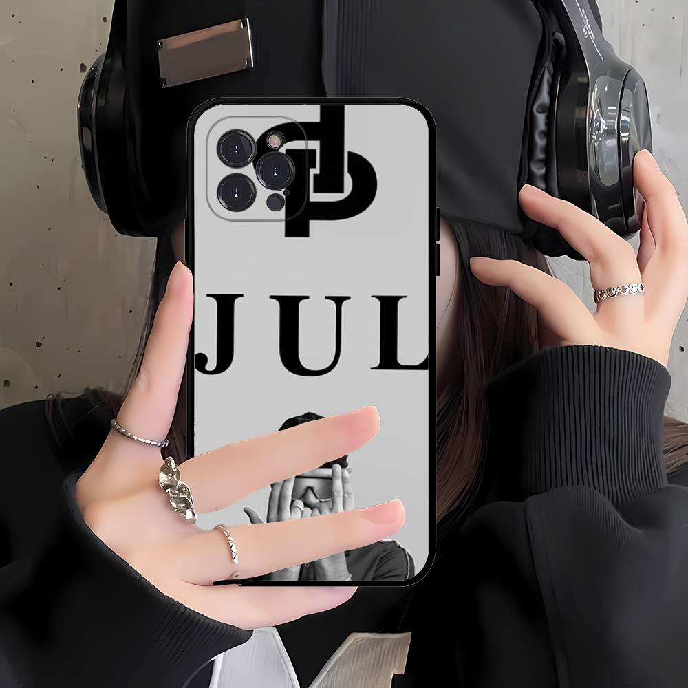 Rapper JuL C'est Pas Des Lol For IPhone 17 16 15 14 13 12 11 Pro Max Plus Shockproof Black Soft Phone Cover