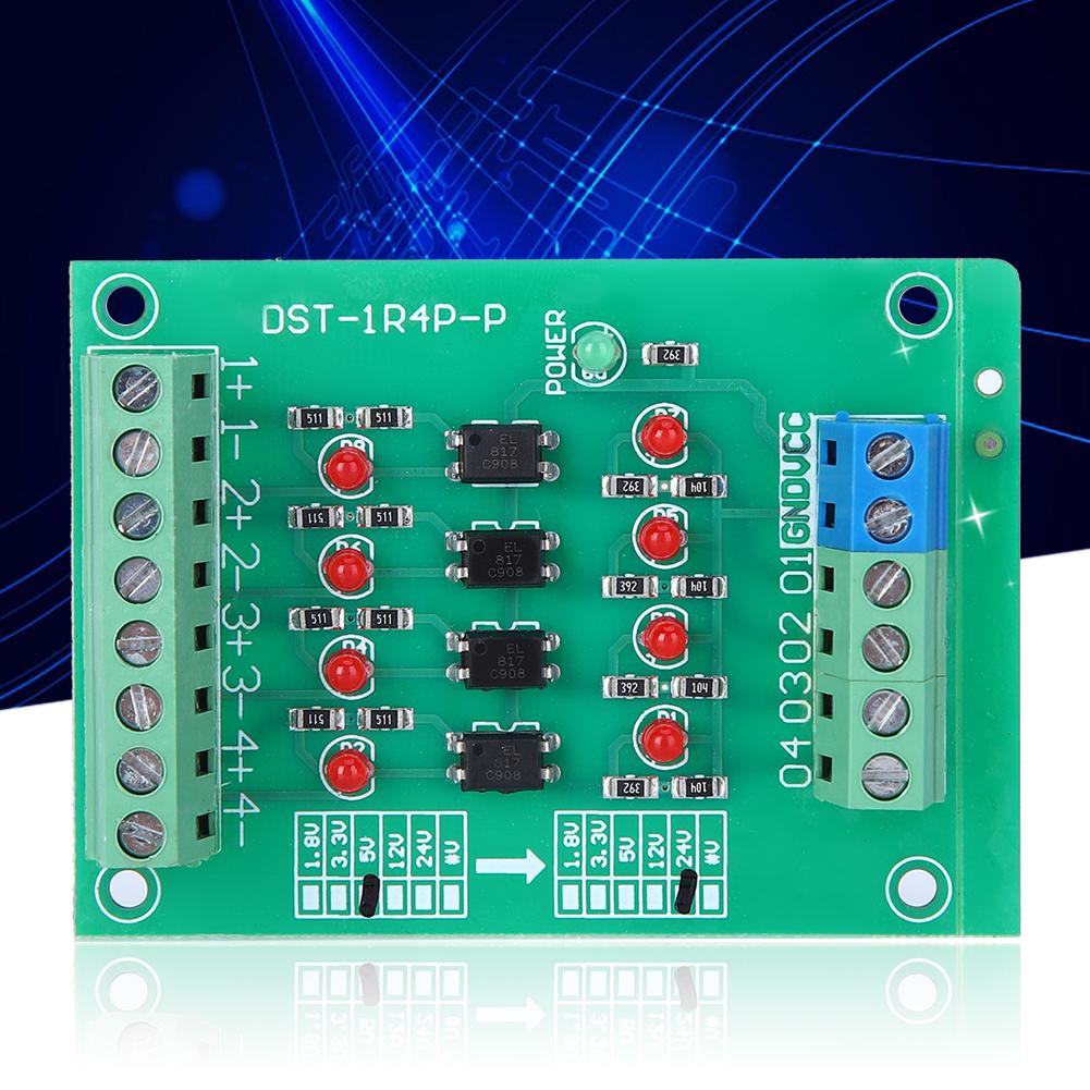 4-Kanal Optokoppler Isolationsmodul SPS Signalspannungswandlerplatine DST1R8PN