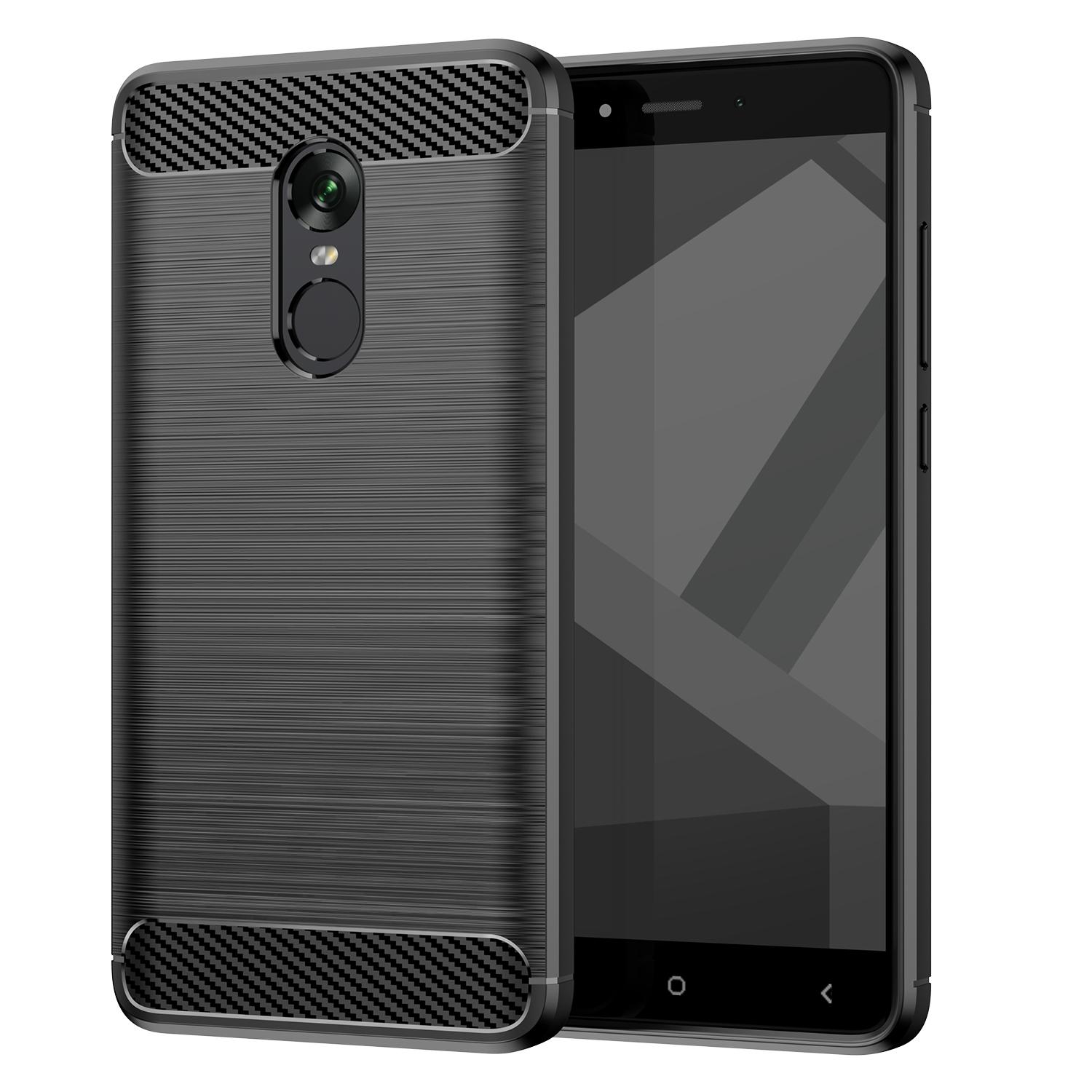 

Для Redmi Note 4x note4 Силіконовий чохол Розкішна задня кришка з вуглецевого волокна для xaomi redmi note 4 note4x Ударостійкі захисні чохли For Redmi Note 4 чорний