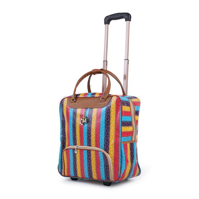 OEINGPU Striped Travel Luggage