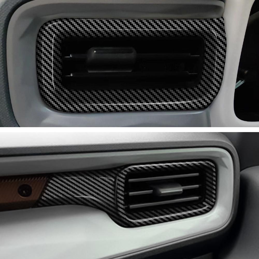 2pcs Side AC Vent Cover for Ford Maverick Pickup 2022 2023 2024 LHD Air Conditioning Outlet Trim Decoration Sticker Accessories