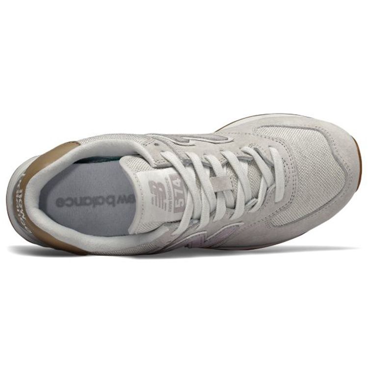 New Balance Nb 574 Retro Fabric Low-Top Casual Running Shoes Women Sneaker Lotus-Gray WL574LCC