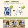 Cleaning Cloth Reusable Kitchen Dish Towels Eco-friendly Microfiber Blue and White Pattern Dishcloths Lint Free Washable Duster Rags Tea Towels