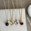INS Mode Natürlicher Stein Tigerauge Transparentes Glas Flaschenanhänger Halsketten Für Frauen Gold Silber Kupfer Pulloverkette