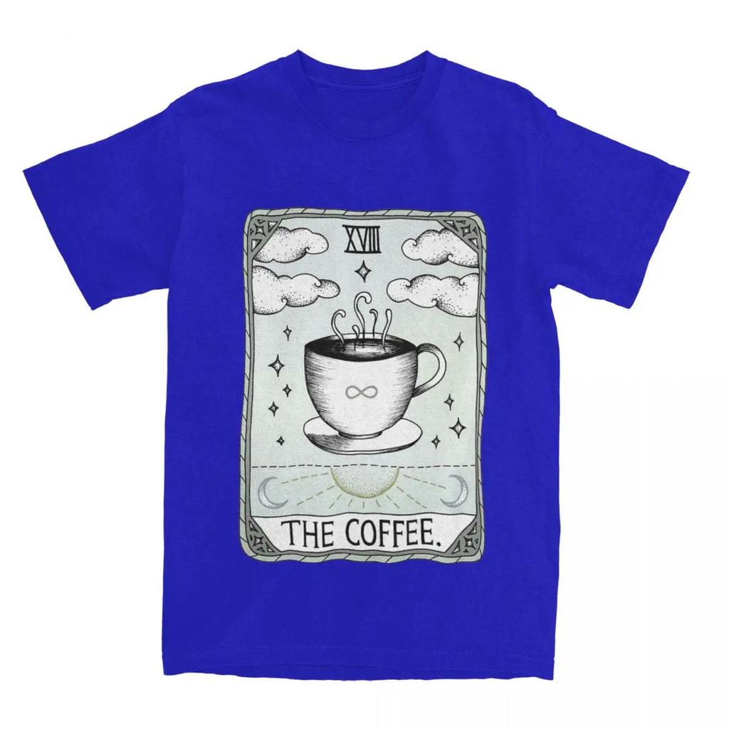 Tarotkarte Der Kaffeeliebhaber Bekleidung T-Shirt Männer Frauen Koffein Humor Erwachsenenoberteile