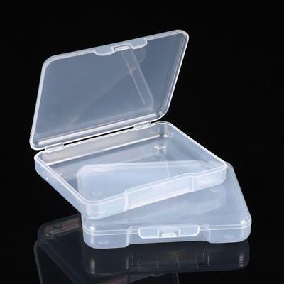 Portable Square Storage Box Transparent Durable Small Items Case Plastic Packing Boxes Power Tools Holder