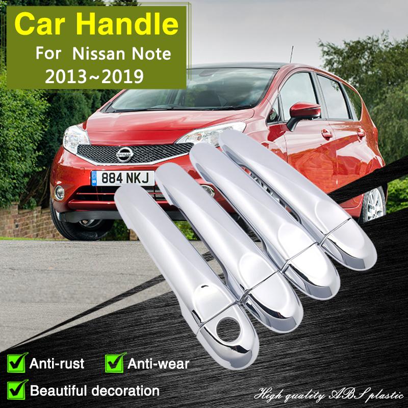 Fit for Nissan Note E12 Versa Note 2013 2014 2015 2016 2017 2018 Chrome Door Handle Cover Car Styling Accessories Stickers