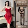 Sexy Lingerie Red Hot Nightclub Sexy Uniform Temptation Pure Lust Perspective Neck Hanging