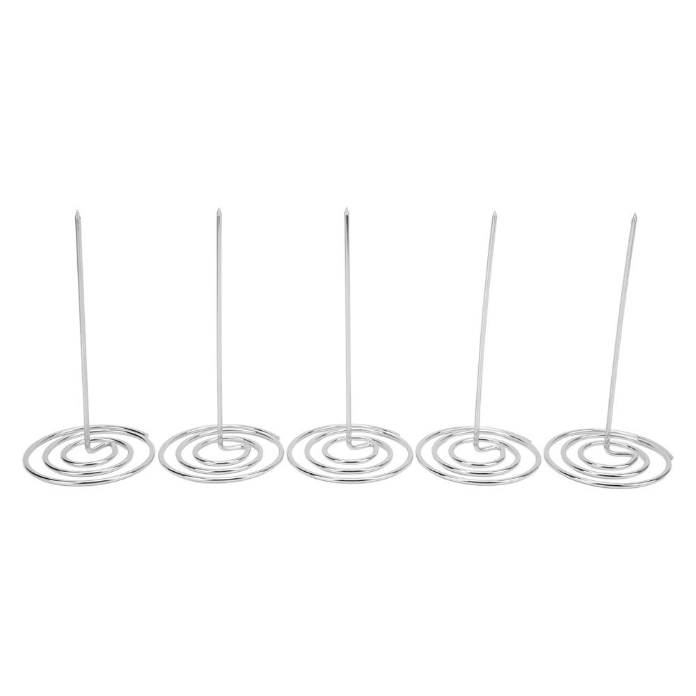 5PCS Wear Resistant Check Spindle Silver/Gold/Rose Gold Kitchen Ticket Holder Ticket Holder  Desk
