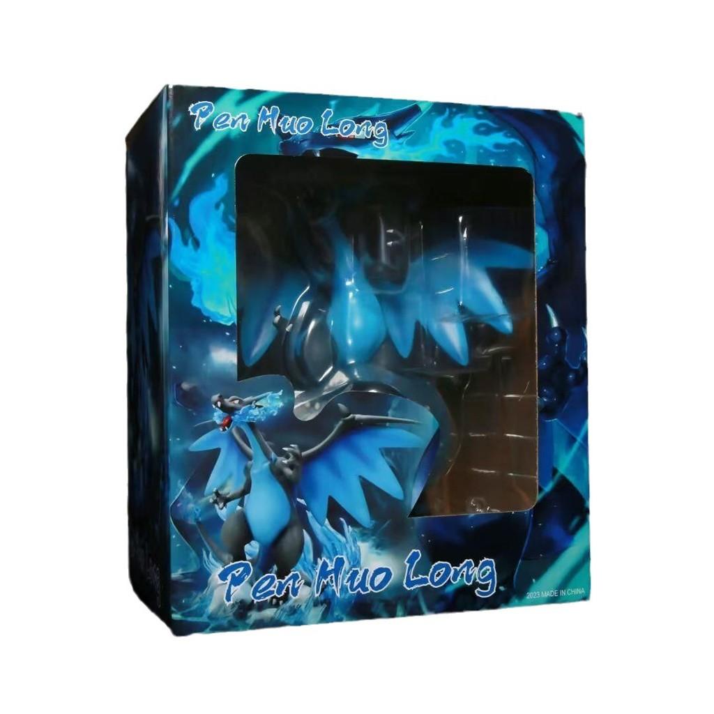 Atemberragendes Ei Mega-Glurak Leuchtet im Dunkeln PVC Figur Sammlerstück Anime Modell