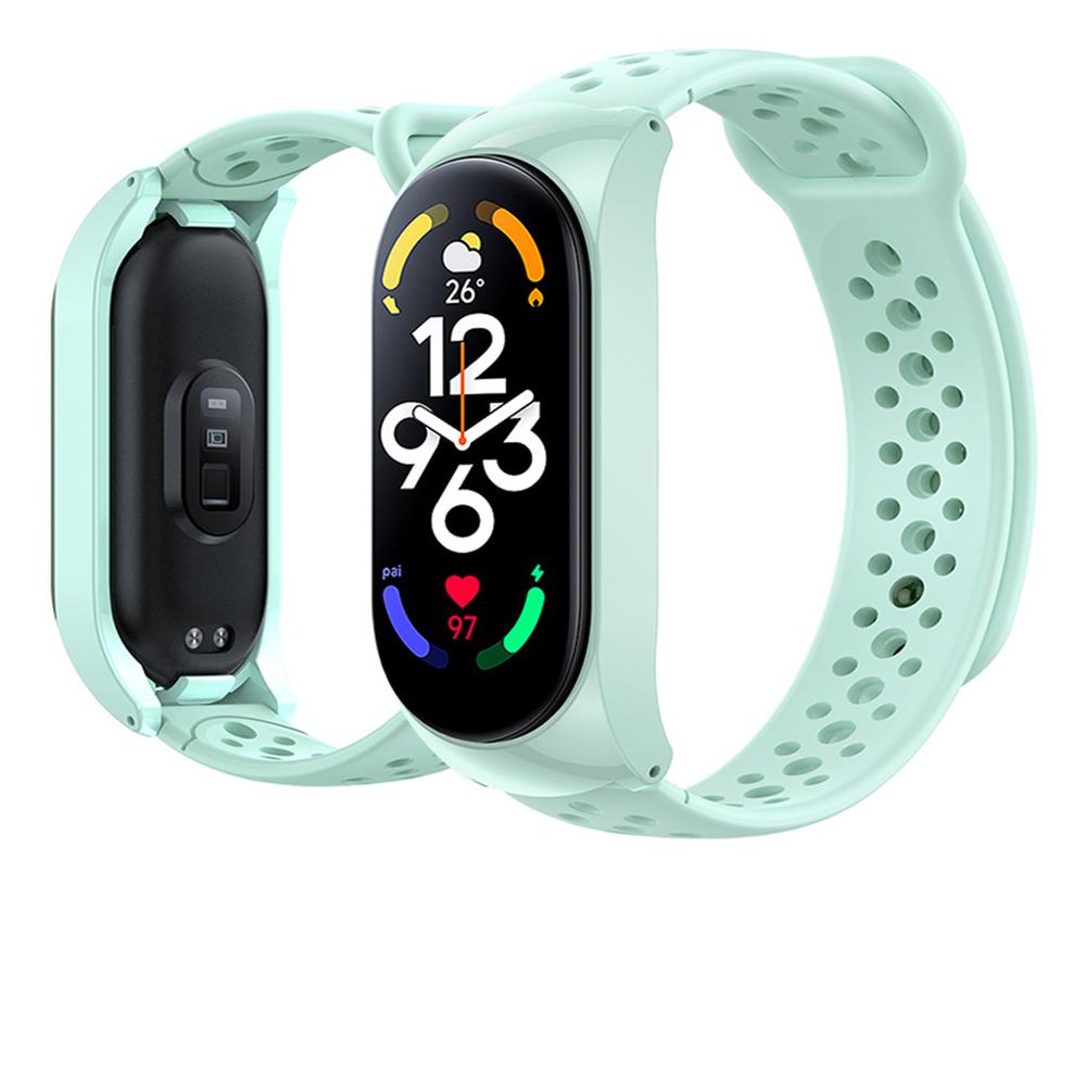 Sport Watch Bands For Xiaomi Mi Band 7 /8Bracelet Silicone Smart wristband Miband 4 Belt pulseira correa mi band 3 4 5 6 strap