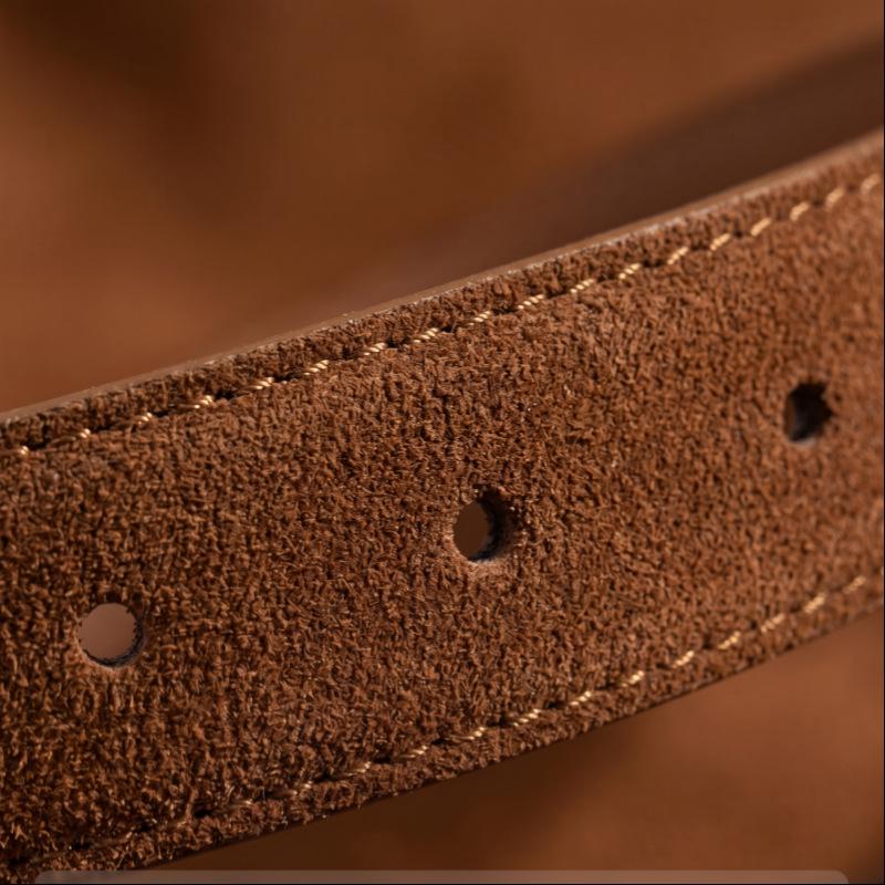 Women's Spring Style Genuine Leather Suede Belt - Versatile, Fashionable, Casual