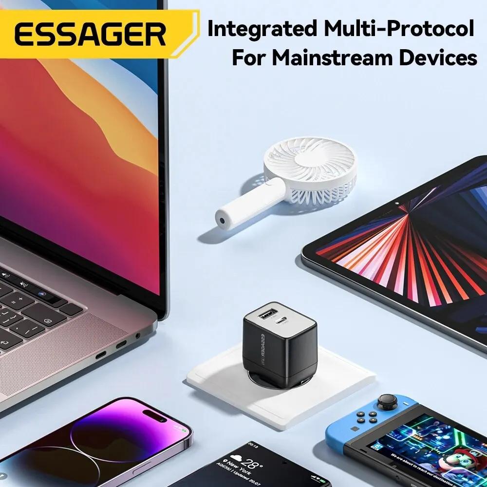 Essager 33W ammonifisert hjemmereiselader USB A + C