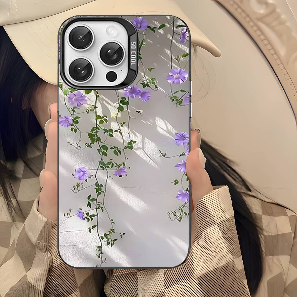 

Абстрактный чехол для телефона «Цветочный рынок» для iPhone 16 15 14 13 12 11 17 Pro MAX Plus Pro, матовый противоударный чехол iPhone 17 Pro