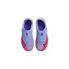 Nike Mercurial Superfly 8 Academy KM 14TF Runde Zehenpartie Klettverschluss Langlebig Atmungsaktiv Low Top Kinder Fußballschuhe Kinder Fußballschuhe Lila Orange DB2584-506