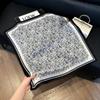 New silk scarf women's fashion versatile high-end small square scarf Korean version neck protection scarf spring and autumn retro scarf binding bag