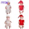 IVITA 100% Full Silicone Reborn Doll Wholesale Realistic Baby Toys Lifelike Newborn Baby DIY Painted Dolls Kit for Children Gift